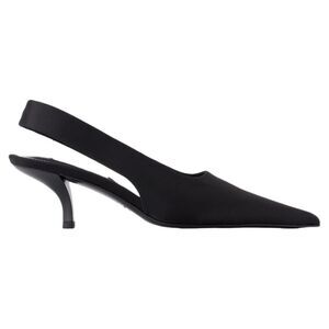 Classic Slingbacks - TOTEME - Silk - Black
